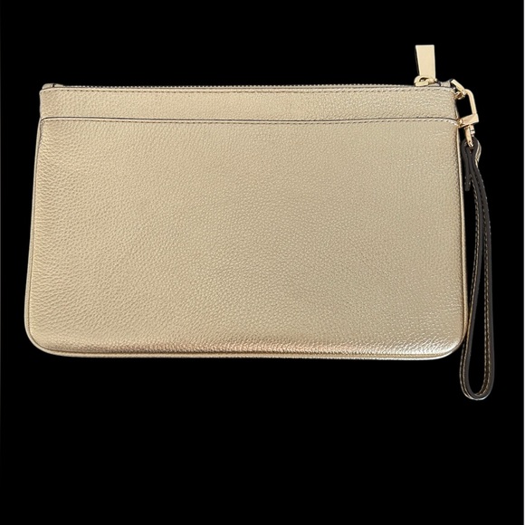 Michael Kors Large Metallic Pebbled Leather Wristlet - Picture 3 of 9